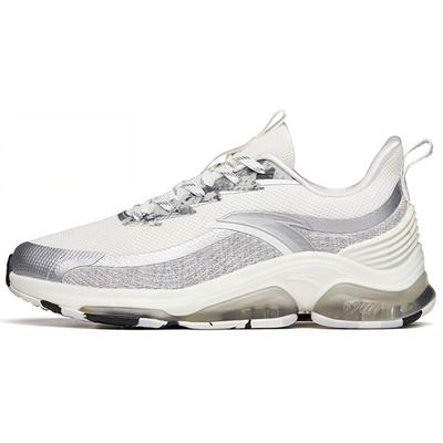 Running Series Fabric Shock Absorption Non-Slip Wear-Resistant Low-Top Running Shoes Men Sneakers Silver 112145502-3