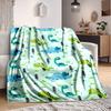 1pc Dino World Lightweight Flannel Blanket, Comfortable and Warm Blanket, for Office and Camping Sofa Bed, Livingroom068
