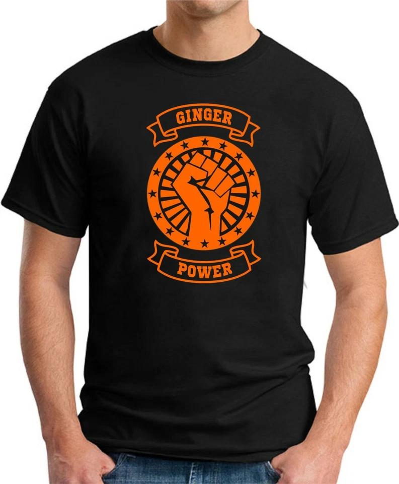 GINGER POWER T-SHIRT > Funny Slogan Comedy Novelty Geeky Redhead Gift Top 5