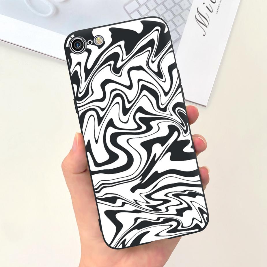 For Apple iPhone 7 8 Plus Case Cute Fashion Painted Back Cover Soft Silicone Phone Case For iPhone 8 Plus iPhone7 iPhone8 Bumper