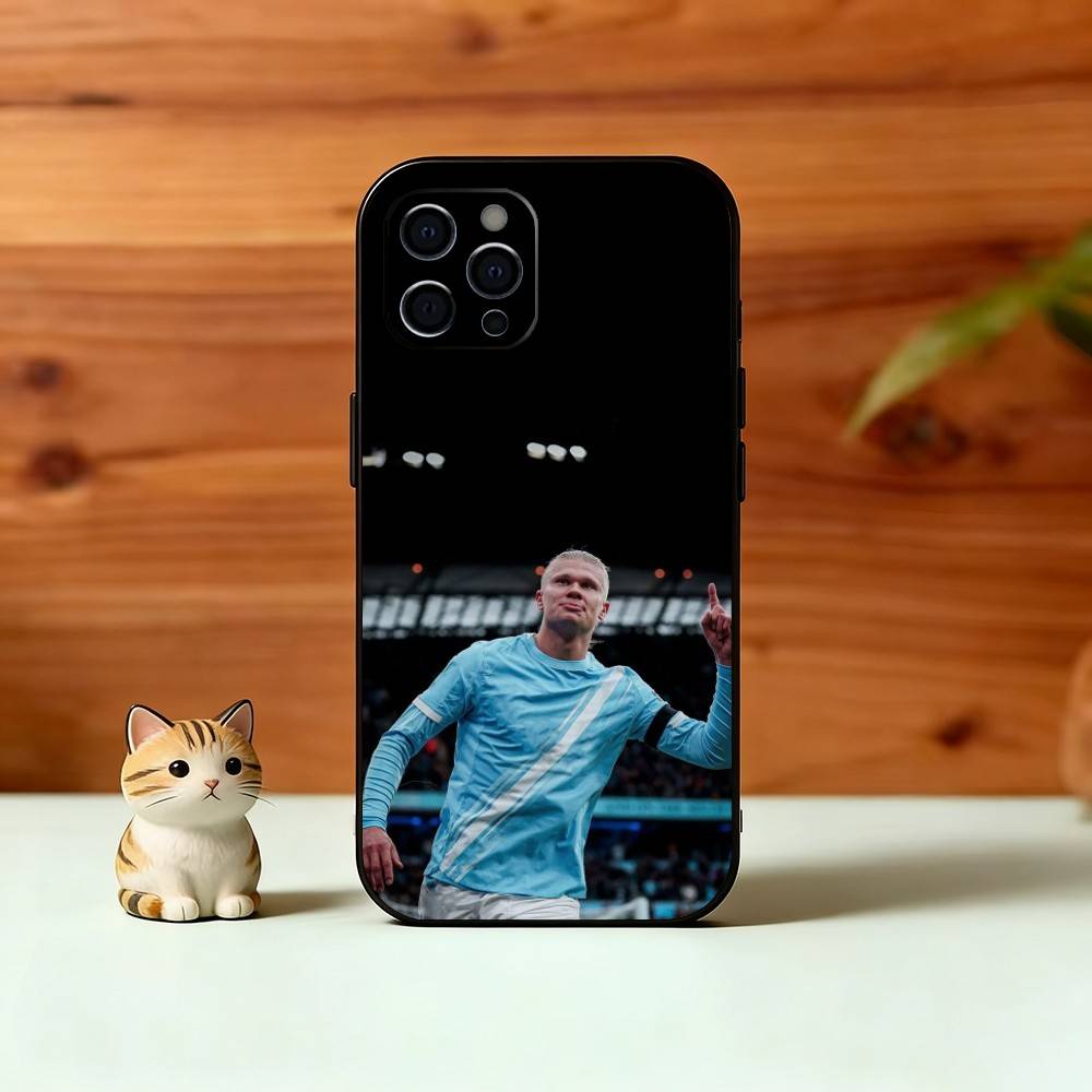 

Football Star E-Erling H-Haaland Phone Case For iPhone 17, 16,15,14,13,12,11 Plus,Pro Max, Others Soft Black Cover iPhone13
