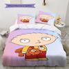 Stewie Griffin Pattern Bedding Home Decoration Birthday Gift ( 1 duvet cover + 2 pillowcase, without core),fan merchandise.