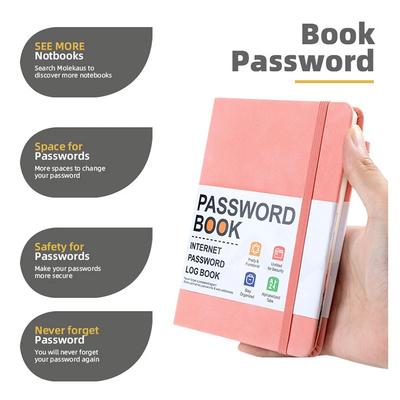 Password Keeper Book Computer Password Organizer Book With Alphabetical Tabs Pocket Address Log Notebook For Account Details