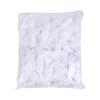 100 Pack Disposable Shower Caps Thickened Waterproof Elastic Hair Covers for Women Clear Plastic Large 15 Inch Bath Caps
