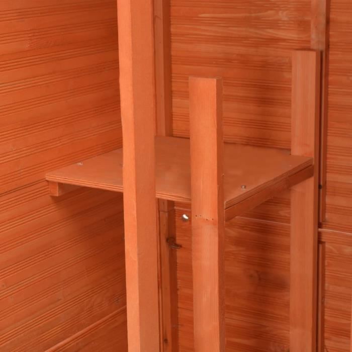VidaXL Abri de jardin 71 x 60 x 213 cm Bois