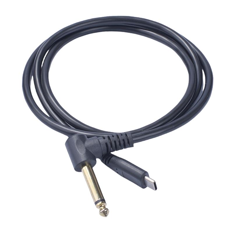 USB C To Single/Double 6.35mm Cable Type C To 1/4inch Connection Adapter Cord for Amplifiers and Speakers 1m