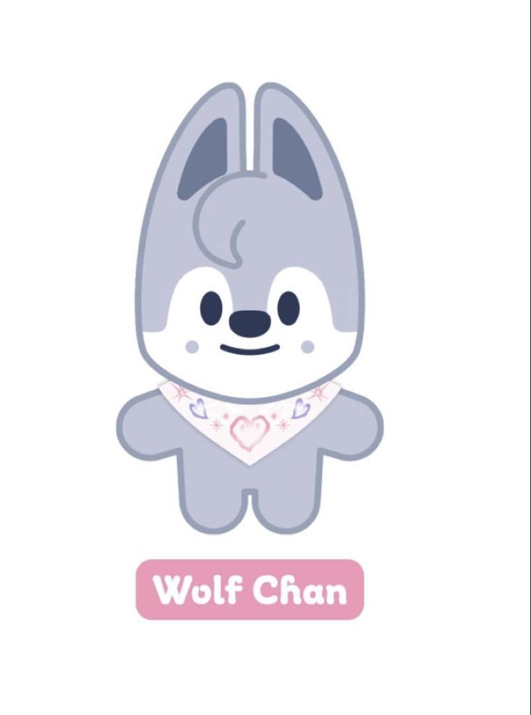 [USED] SKZOO 10cm Plush Toy Bang Chan (WolfChan) SKZ 5'CLOCK