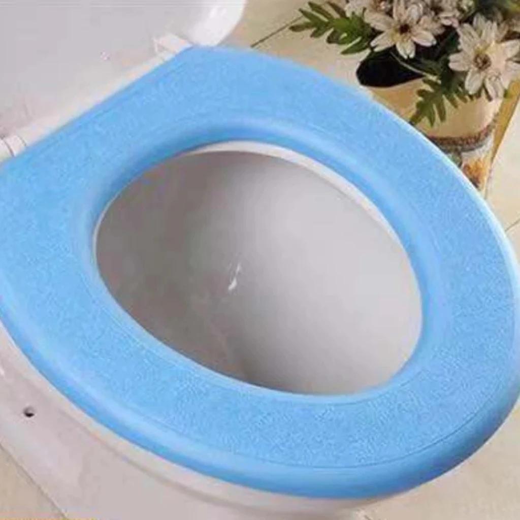 Waterpoof Soft Toilet Seat Cover Bathroom Washable Closestool Mat Pad Cushion O-shape Toilet Seat Bidet Toilet Cover Accessories