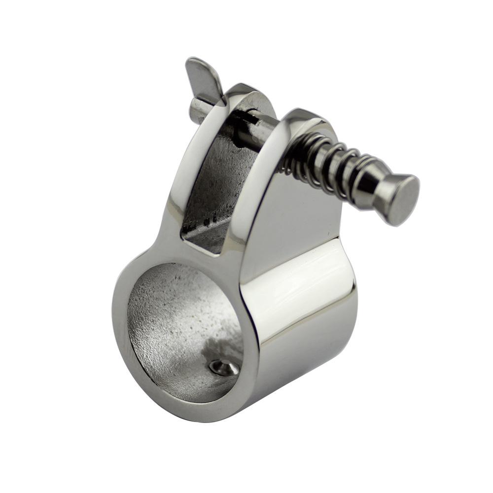 Mirror Polished Stainless Steel 316 Spring Plunger Slide Sleeve for Yacht Bimini Top Hardware