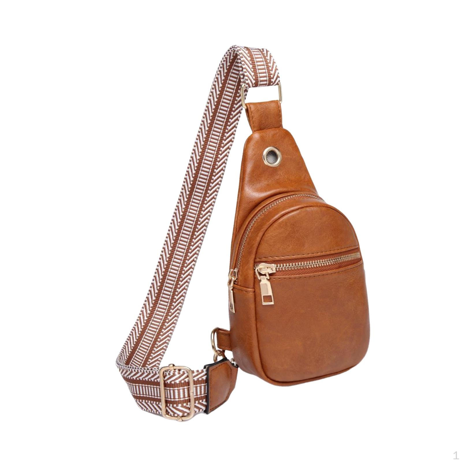 Sling Backpack Chest Bag Versatile Trendy Adjustable Shoulder Strap Pouch Crossbody Bags Deep Brown 1140₽