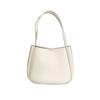 Anti-splash Water Solid Color Handbag Elegant French Underarm Bag Shopping Soft PU Tote Bag  Party
