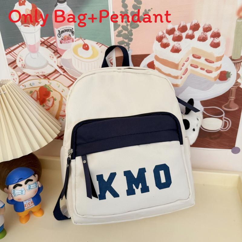 Childrens Educational Backpack Compact School Outdoor Breathable Nylon For Students With Letter Print