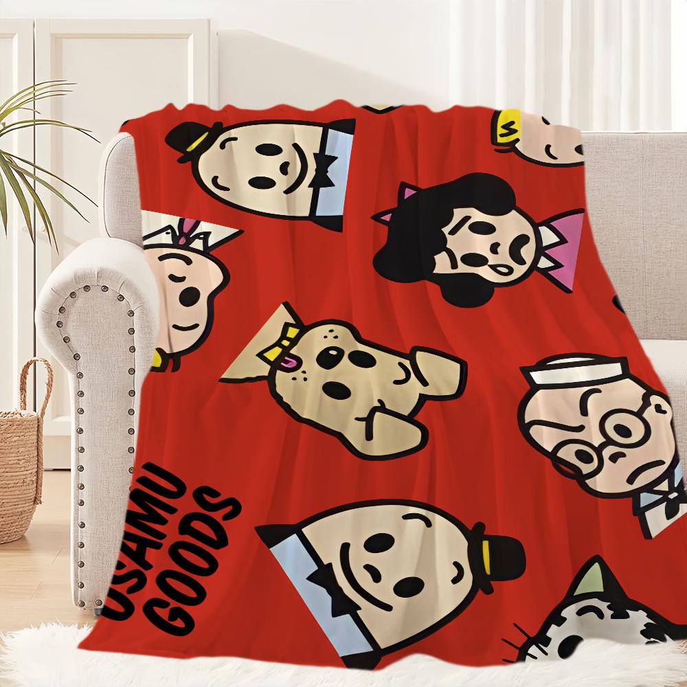 

Art Cute Osamu Goods Blanket Plush Nap Sofa rug for Living Room Warm Office Bedroom Birthday Home Travel Kid Gifts 75x90cm