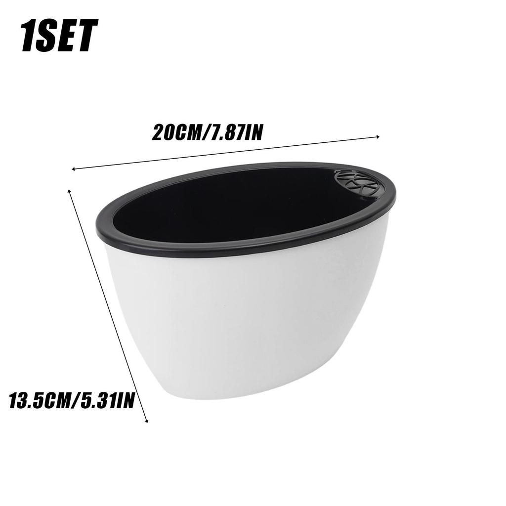Self Watering Flower Pots Drainage Hole Plant Planters Clear Reservoir Saucer Breathable Root Protection Home Garden Accessories