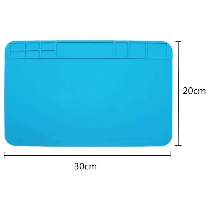 Anti-static Maintenance Work Mat Computer and Mobile Phone Repair Workbench Mat 20x30cm High Temperature Resistant Silicone Pad