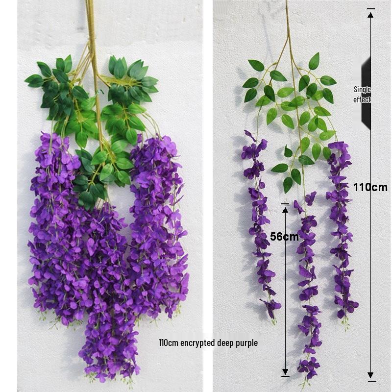 Silk Wisteria Flower Vine for Wedding Decor and Ceiling Hanging
