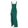 European and American INS Style Women's Evening Dress Long Dress Summer Fashion Sexy Suspender Backless High Split Dress