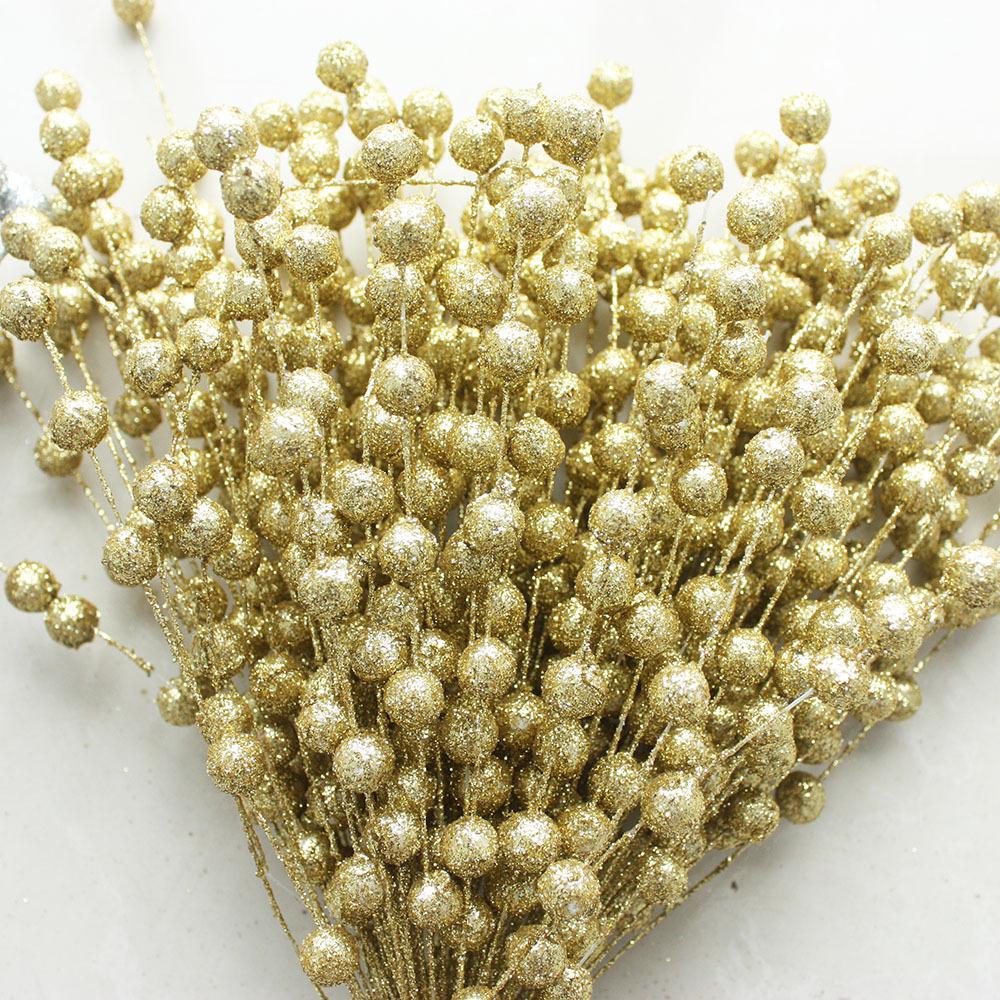Simulated Gold Powder Wheat Ear Flower Family Home Atmosphere Venue Decoration Utensils High Imitation Green Plants