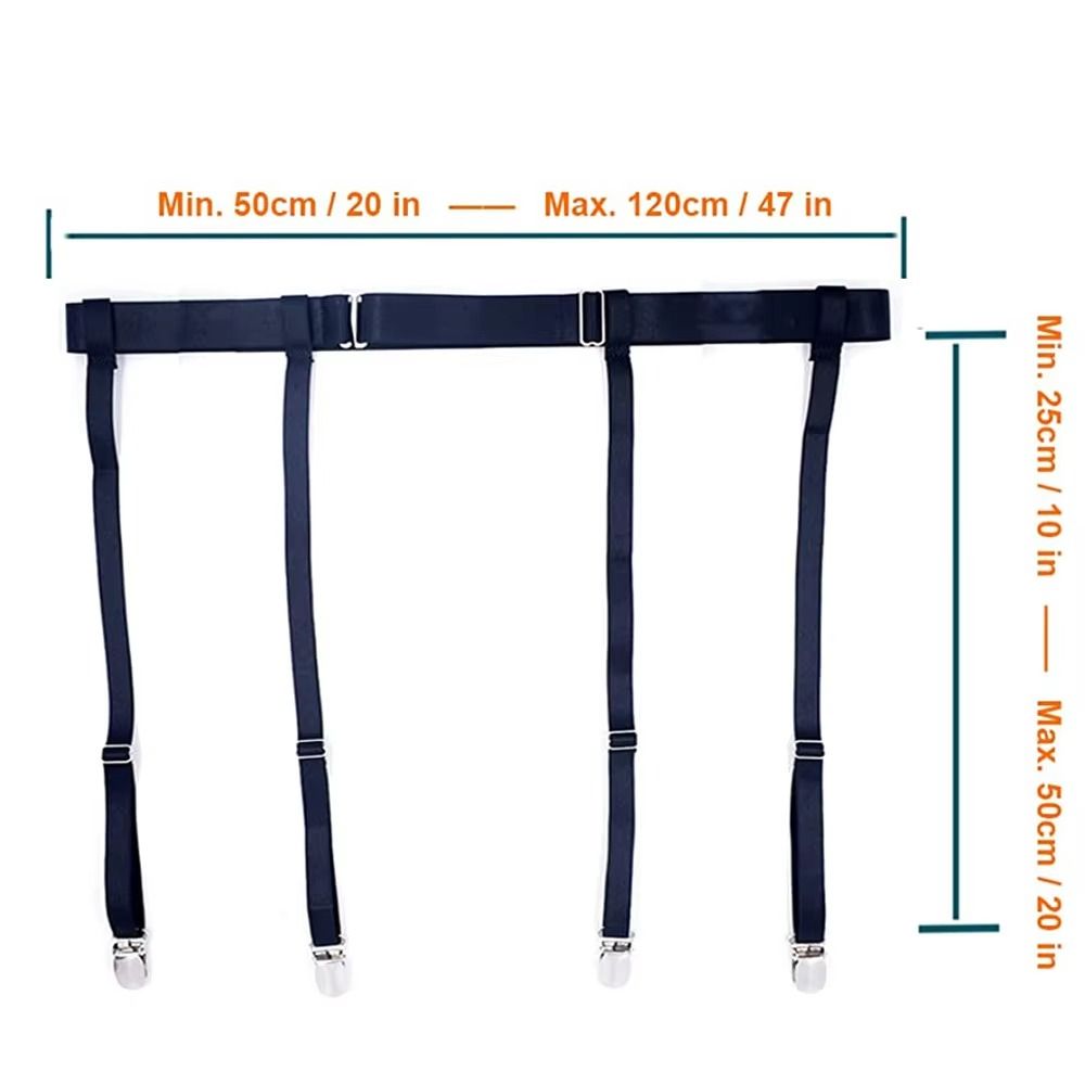 4/6 Kovové klipy Podkolenky nad steh Podvazkový pás Elastické podvazky na nohy Kšandy pro ženy