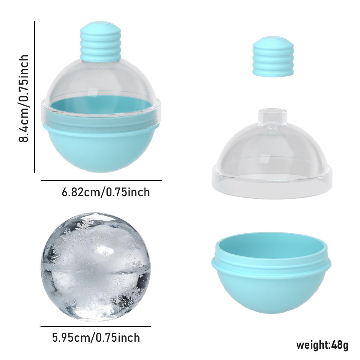 

Bulb Mould Food Grade Ice Whiskey Household Large Round Refrigerator Frozen Ice Grid Ice Cube Spherical небесно-голубой
