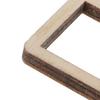 Auswahl 3cm / 5cm 10cm Unfertiger Hohlquadrat aus Holz