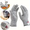 Schnittfeste Handschuhe mit Grip-Punkten - Atmungsaktive & Leichte Kochhandschuhe - Beidhändig - Schnittfest für Küche oder Holzbearbeitung