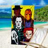 Ultra-Soft Beach Towel with Halloween horror Theme,Ideal for Pool - Camping, Diving - Perfect Travel Essential, Vibrant Beach Towel.