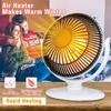 220V Mini Electric Protable Air Heater Fan 200W Room Office Heating Warm Fan Heater Wind 220*205mm
