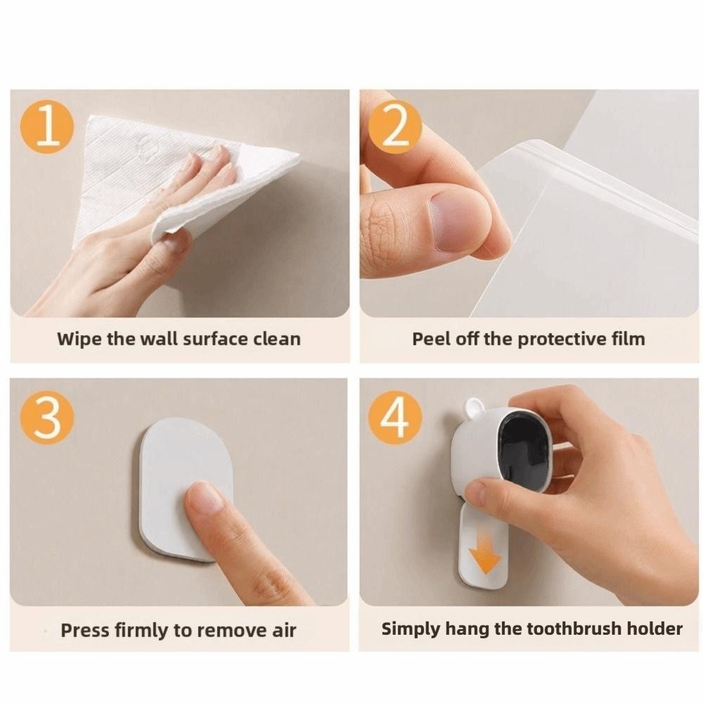 Dustproof Toothbrush Holder Flip-top Toothbrush Storage Box Electric Toothbrush Storage Rack