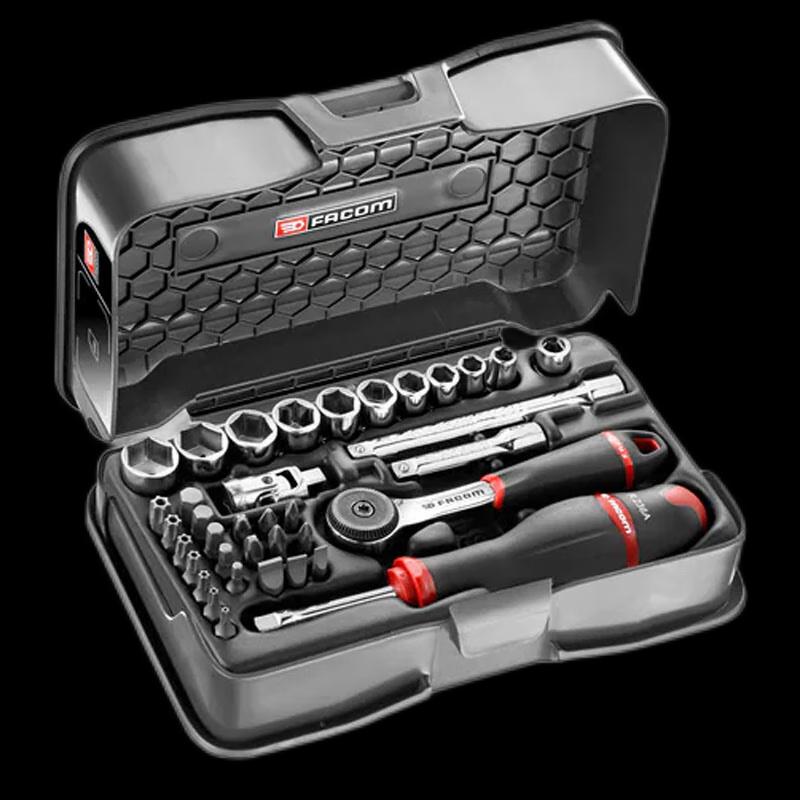 Профессиональные наборы торцевых головок и трещоток FACOM