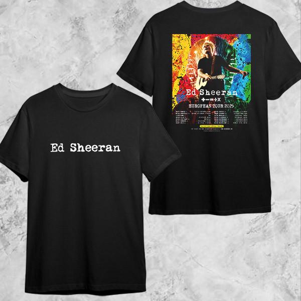 

26 Ed Sheeran Europe Tour 2025 Tour Date Fan Gifts Two Sides Classic T-Shirt Unisex T-Shirt L