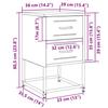 VidaXL Table de chevet jaune moutarde 36x39x60,5 cm acier, armoire, armoire latérale, support de téléphone, table de chevet 846464