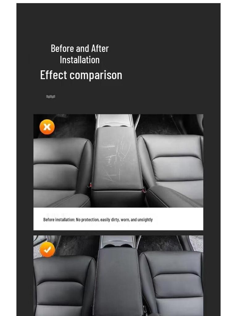 Tesla Model 3/Y Center Console Armrest Cover & Heightening Pad