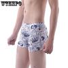 4 peças Wtempo Boxer Mens Underwear Short Print Respirável Shorts Boxers Sexy Underwear