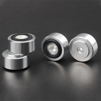 4 Pcs HIFI Speaker Spikes Stand Feet Pad Aluminum Alloy Shock Absorbing Foot Pad Anti-Slip Speaker Isolation Stand Feet Pad