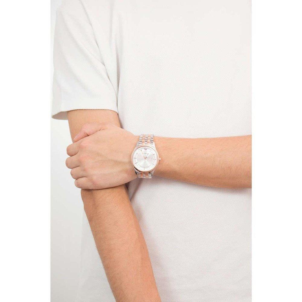 Emporio Armani AR11044 Lambda Silver Dial Men's Watch