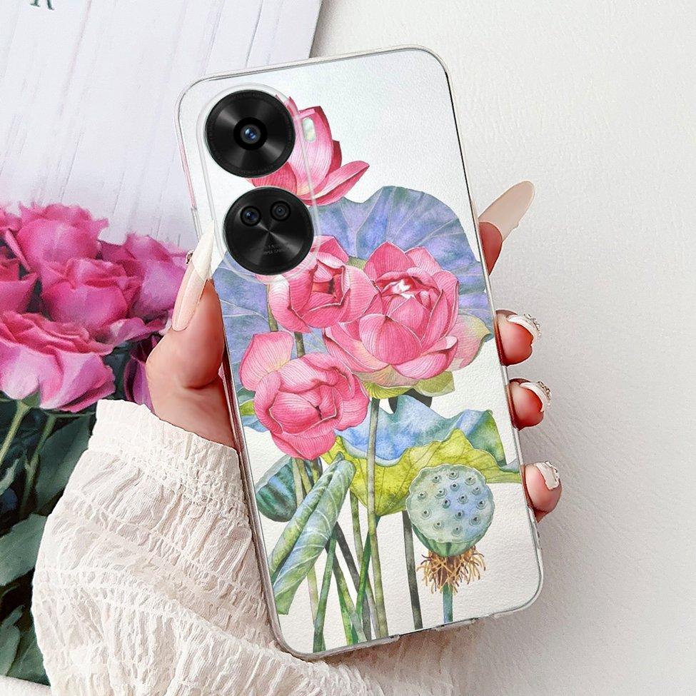 For Huawei Nova 11 SE BON-AL00 Case For Huawei Nova 12 SE Cover BNE-LX1 Luxury Butterfly Love Fashion Flowers Cool Lion Painted