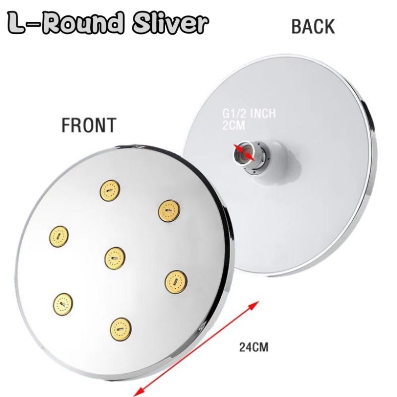 Pommeau de Douche Pluie Haute Pression Débit d'Eau Magique Pommeau de Douche Pluie Mini Douchette Supérieure Douche Économie d'Eau Accessoires de Salle de Bain