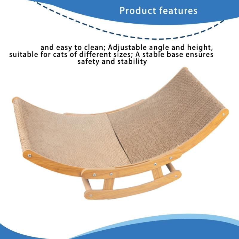 Cats Scratching Rocking Chair Claw Grinding Corrugated Scratcher Wear Resistant Cats Grinding Protecting Claw Lounger
