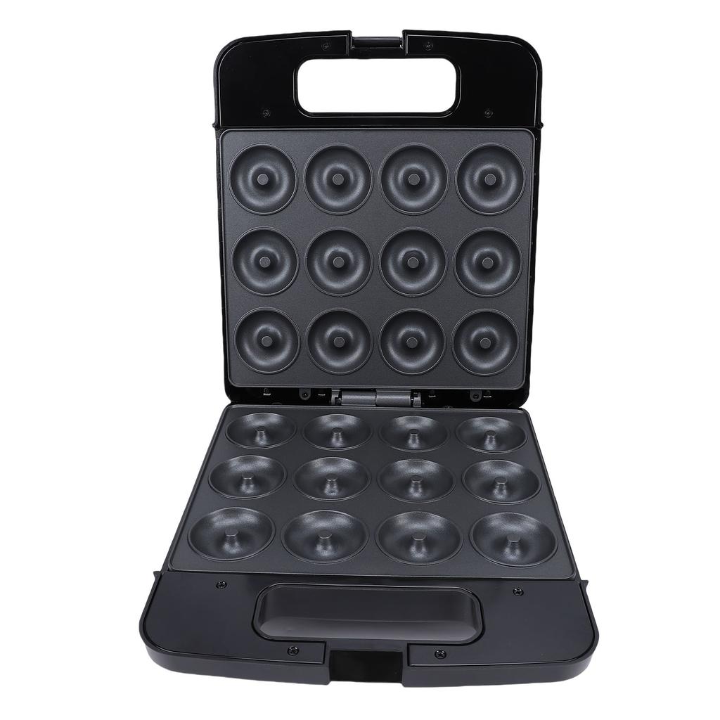 Donut Maker Machine Double Sided Non Stick Coating Doughnut Maker Machine with 12 Holes Non Slip Feet for Home Kitchen