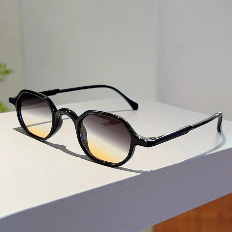 Vintage Oval Sunglasses Men Fashion Multi-Color Outdoor Shades Women Trendy Retro Korean Style Casual Sunglasses Woman