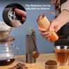 Hand Coffee Grinder Stainless Steel Burr Manual Coffee Bean Mill Travel Office Use For Coffee Enthusiasts Home Baristas