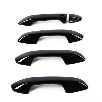 For Kia Forte Cerato K3 LHD ABS Carbon Fiber Black Door Handle Cover Door Bowl Trims Sticker Car Accessories