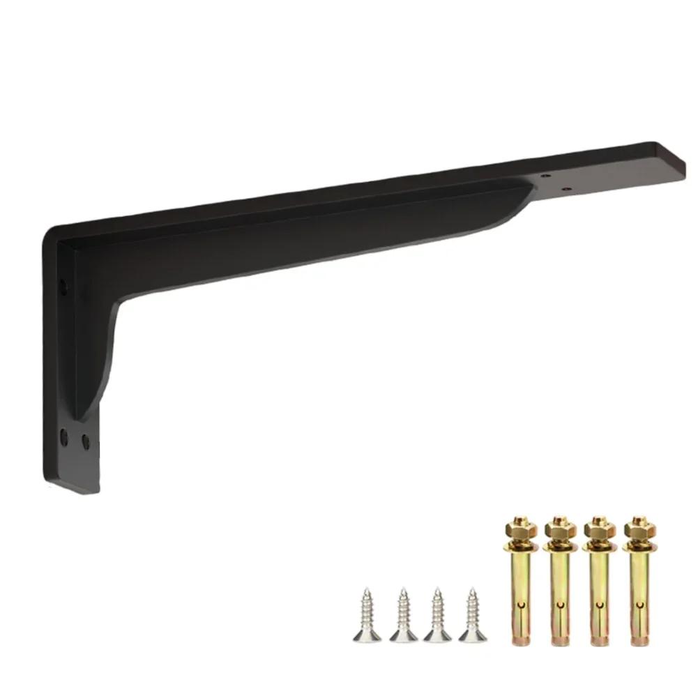 Countertop Bracket Heavy Duty Rack Cold Rolled Steel Front Mounted Bracket Indoor Outdoor Use Triangle Bracket For Shelves