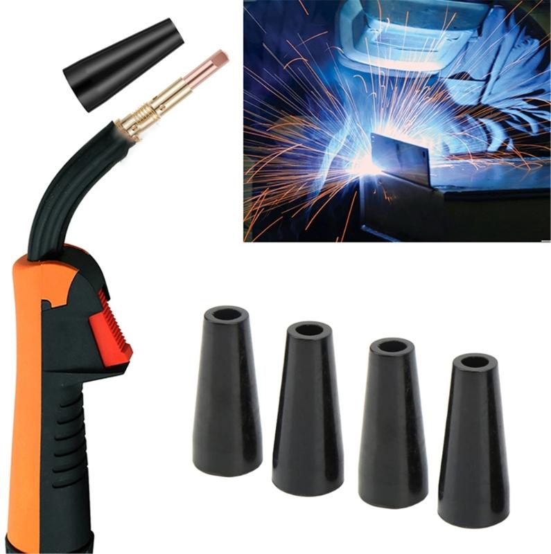 Hochfeste Schweißdüsenabdeckung Hitzebeständig Stoßfest Isolierter Schutzschild für MIG-Brenner Sicherheitsschutz