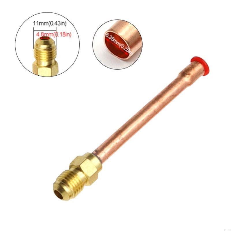 Pipe for Air Conditioner, 4pcs Flare Connector, Male Thread Adapter