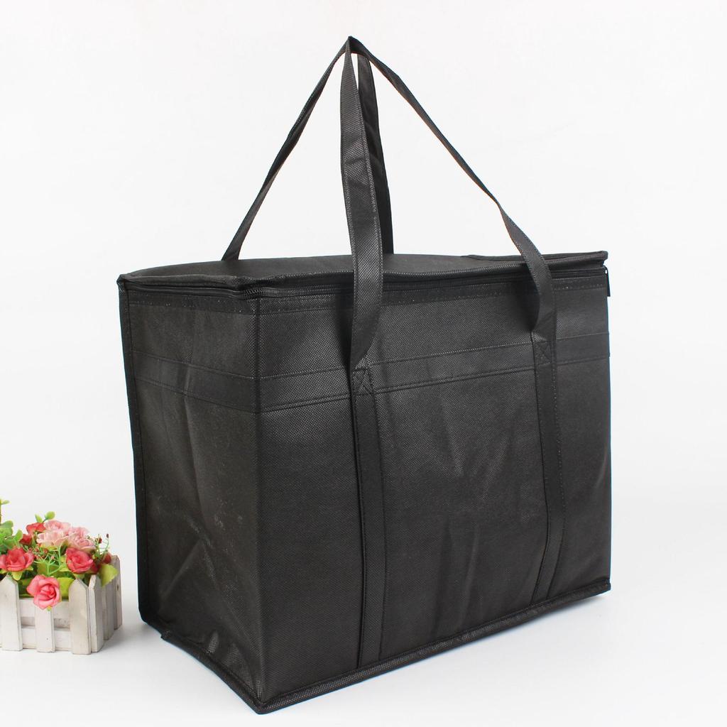 Waterproof Non-woven Fabric Insulated Bag with Reinforced Stripes & Large Capacity for Outdoor Use