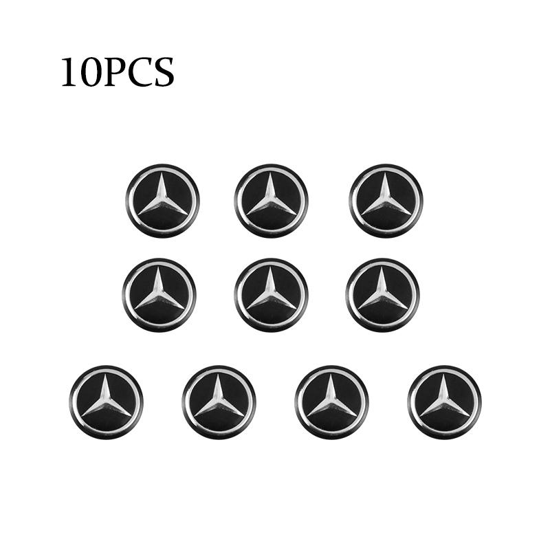 GLC GLB 5/10Pcs Car Remote Key Logo Accessory Emblem Stickers For Mercedes Benz AMG W206 W204 W205 W212 W213 W221 W222 W223 W25