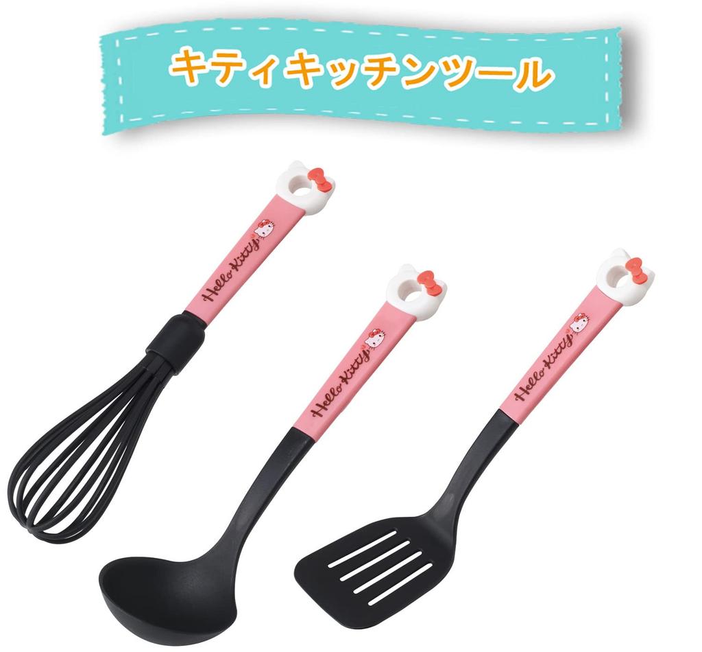 Skater Nylon Ladle Small Size Kids Kitty Snack Time Sanrio KWO2-A