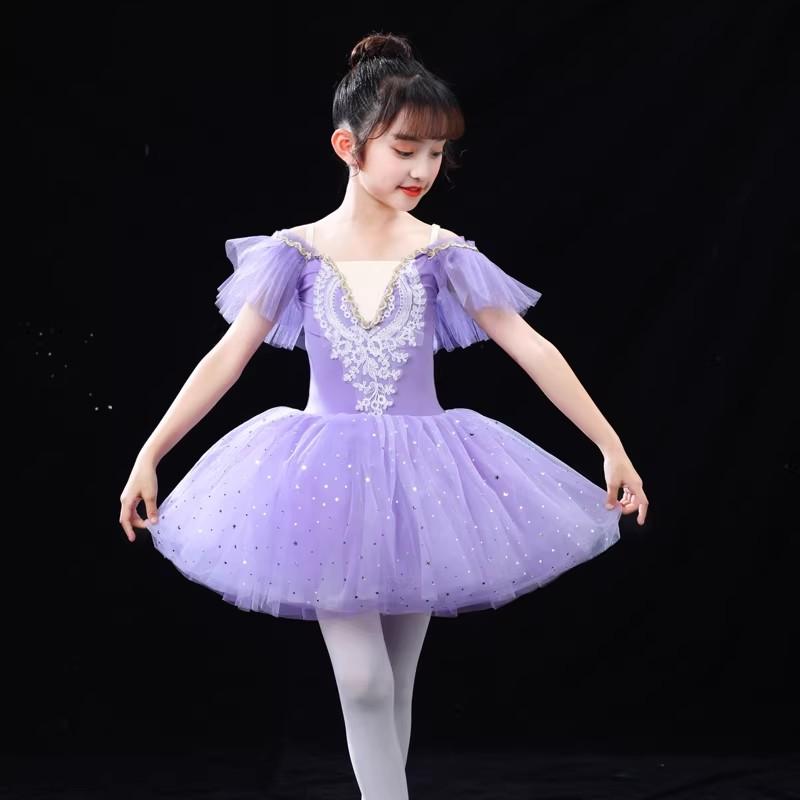 Fashion Ballet Dress Stage Performance Costume Girl's Ballerina Outfit Children's Clothes Ballet Dance Wear Summer Dresses
